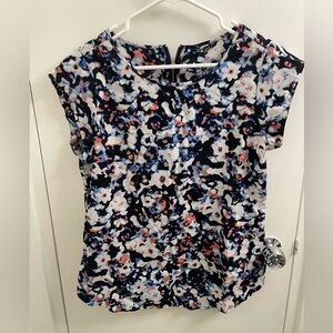 Black Label Patterned Work Blouse